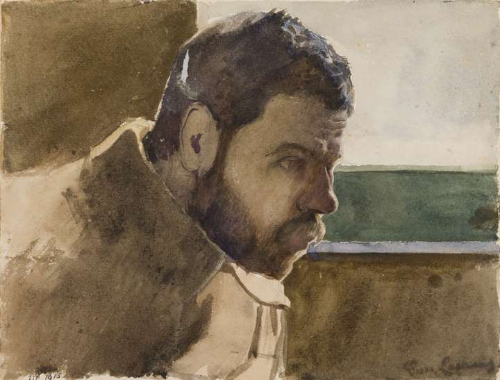 Portrait of a Prisoner, Looking Down to the Right